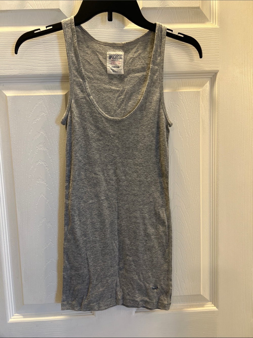 PINK Victoria's Secret Heather Gray Scoop Neck Tank